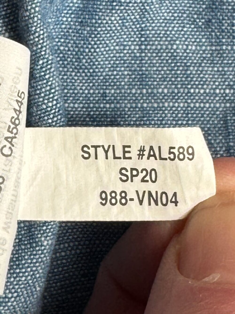 J. Crew Chambray Drawstring Shorts Size Small CR108 Blue Cotton Pull-On - Picture 7 of 7